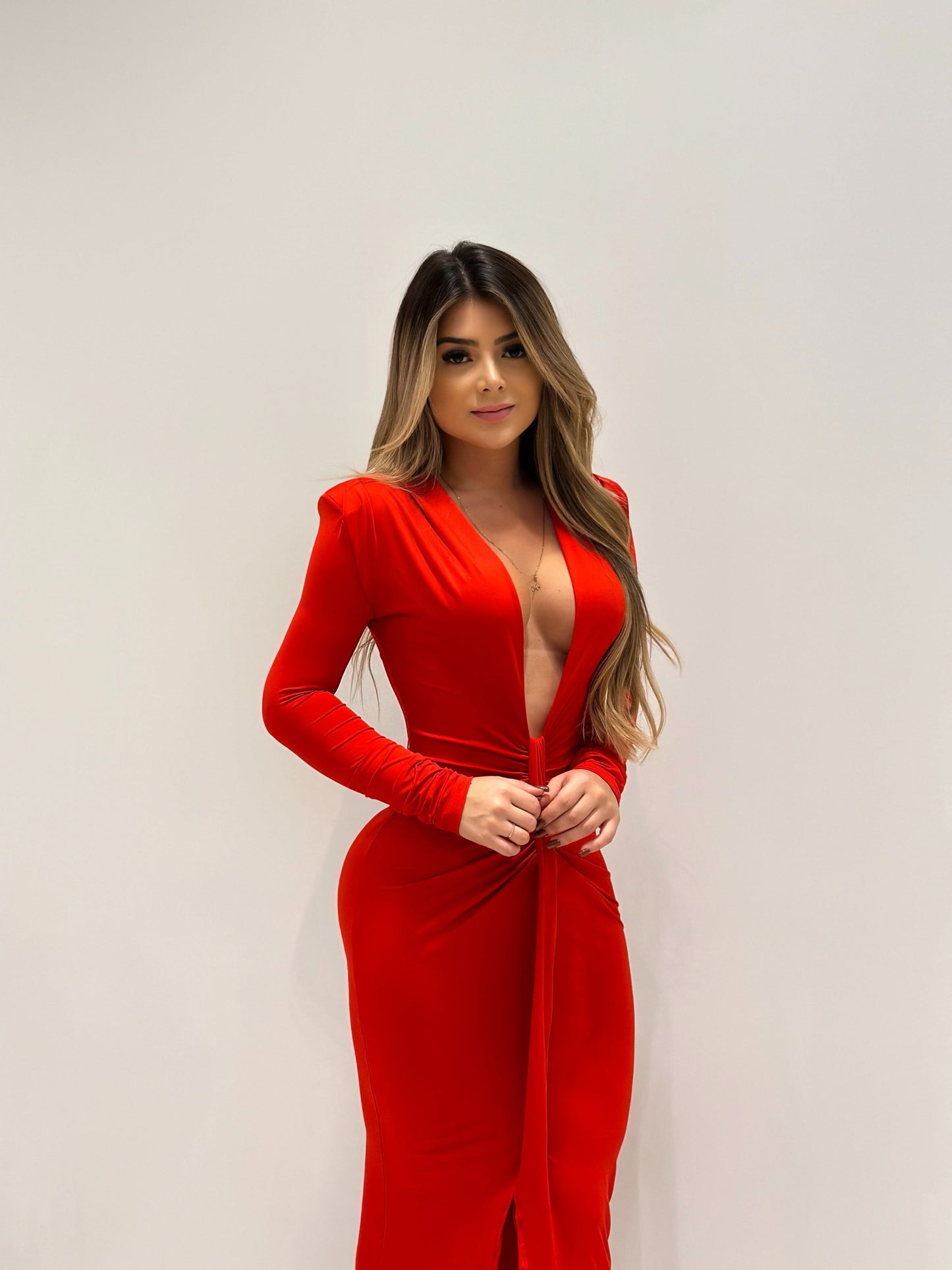 Scarlet Flame Dress - Red