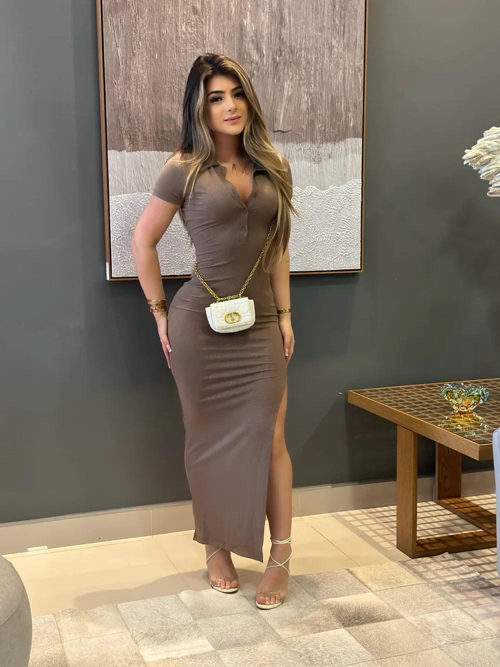 Elegance Polo Maxi Dress