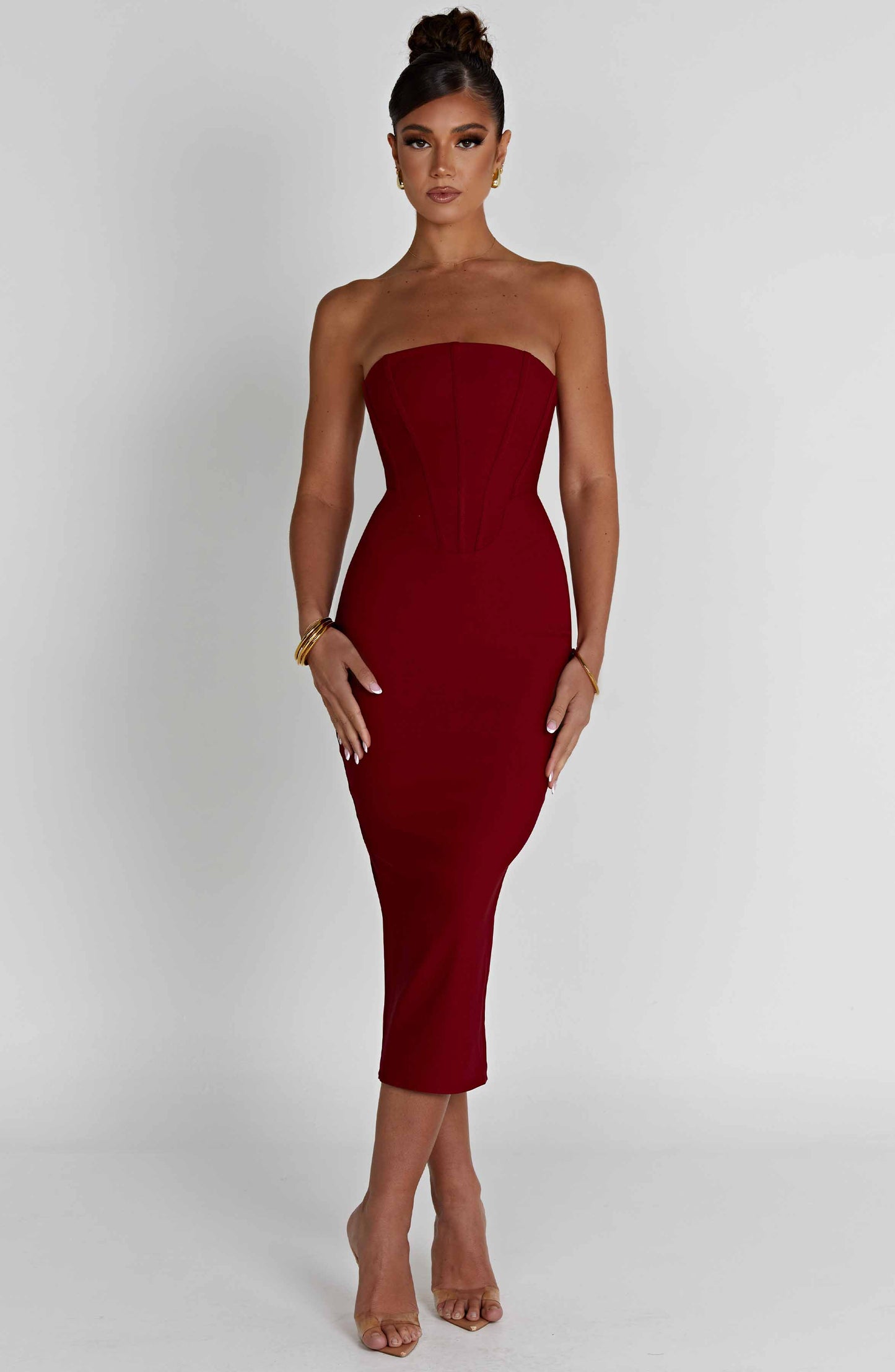 Amore Midi Dress - Red