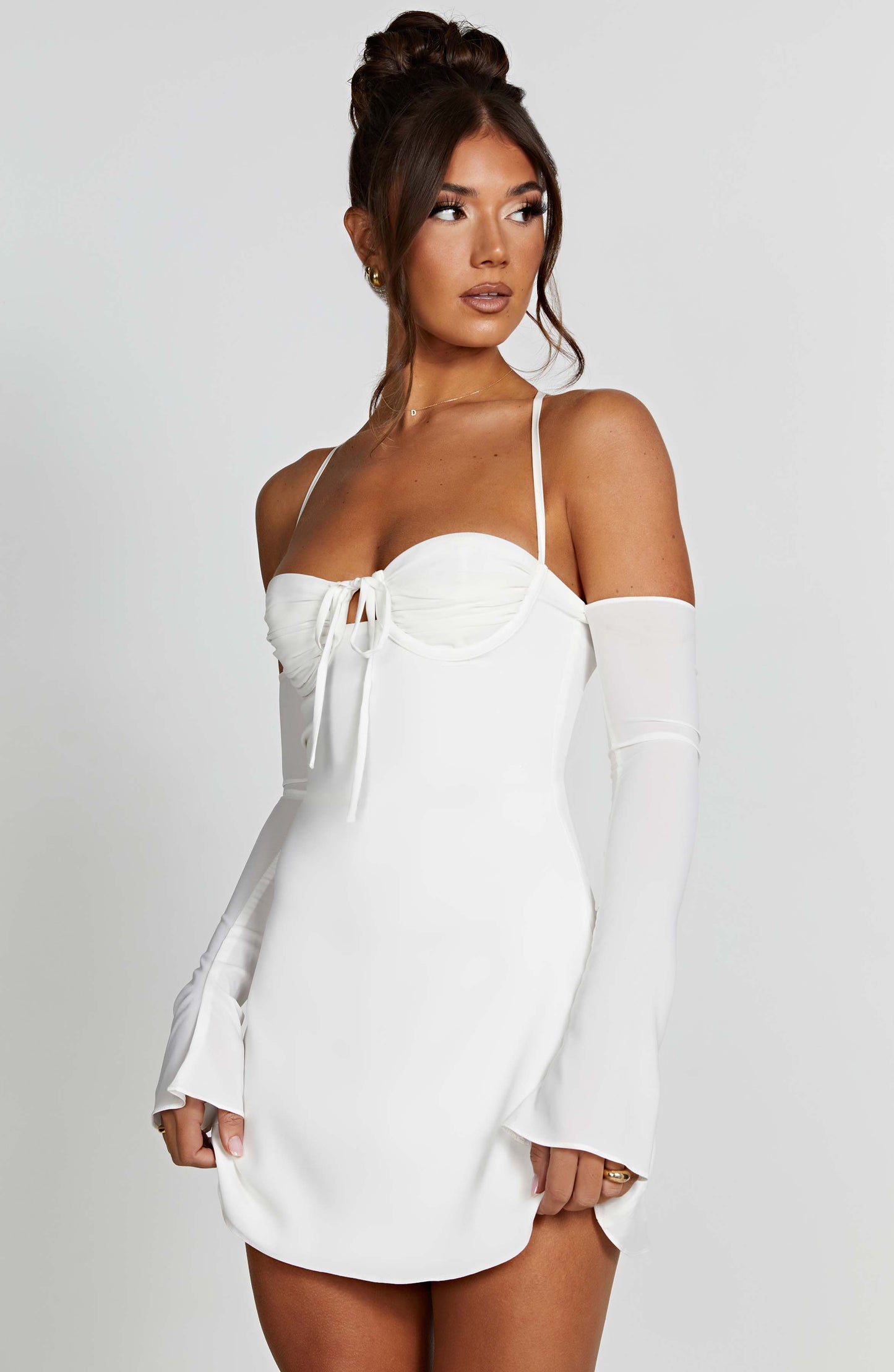 Fiona Mini Dress - Ivory