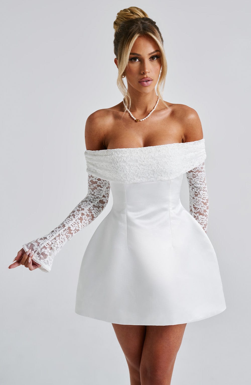 Georgianna Mini Dress - Ivory