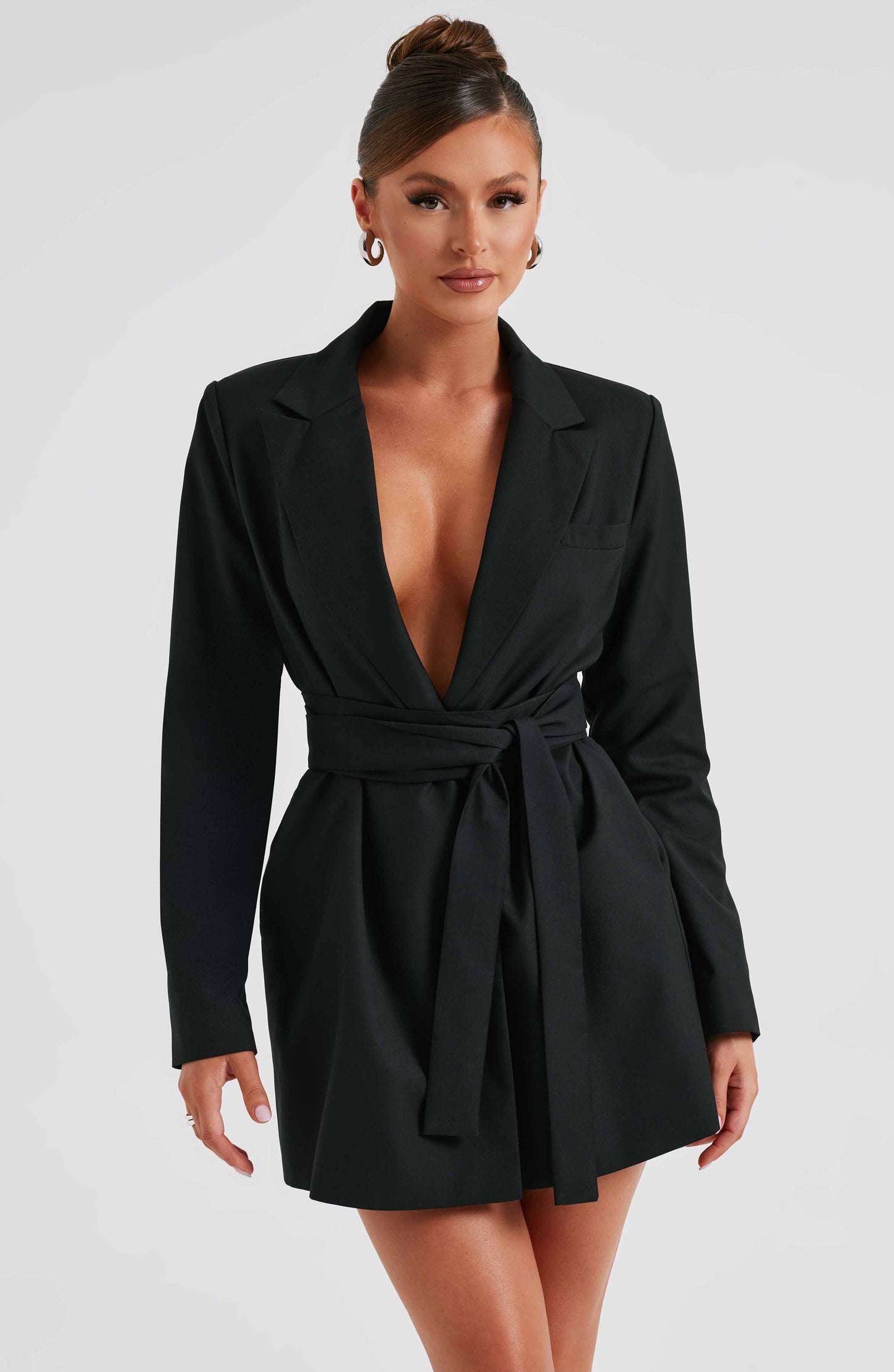 Heather Suit Dress - Black