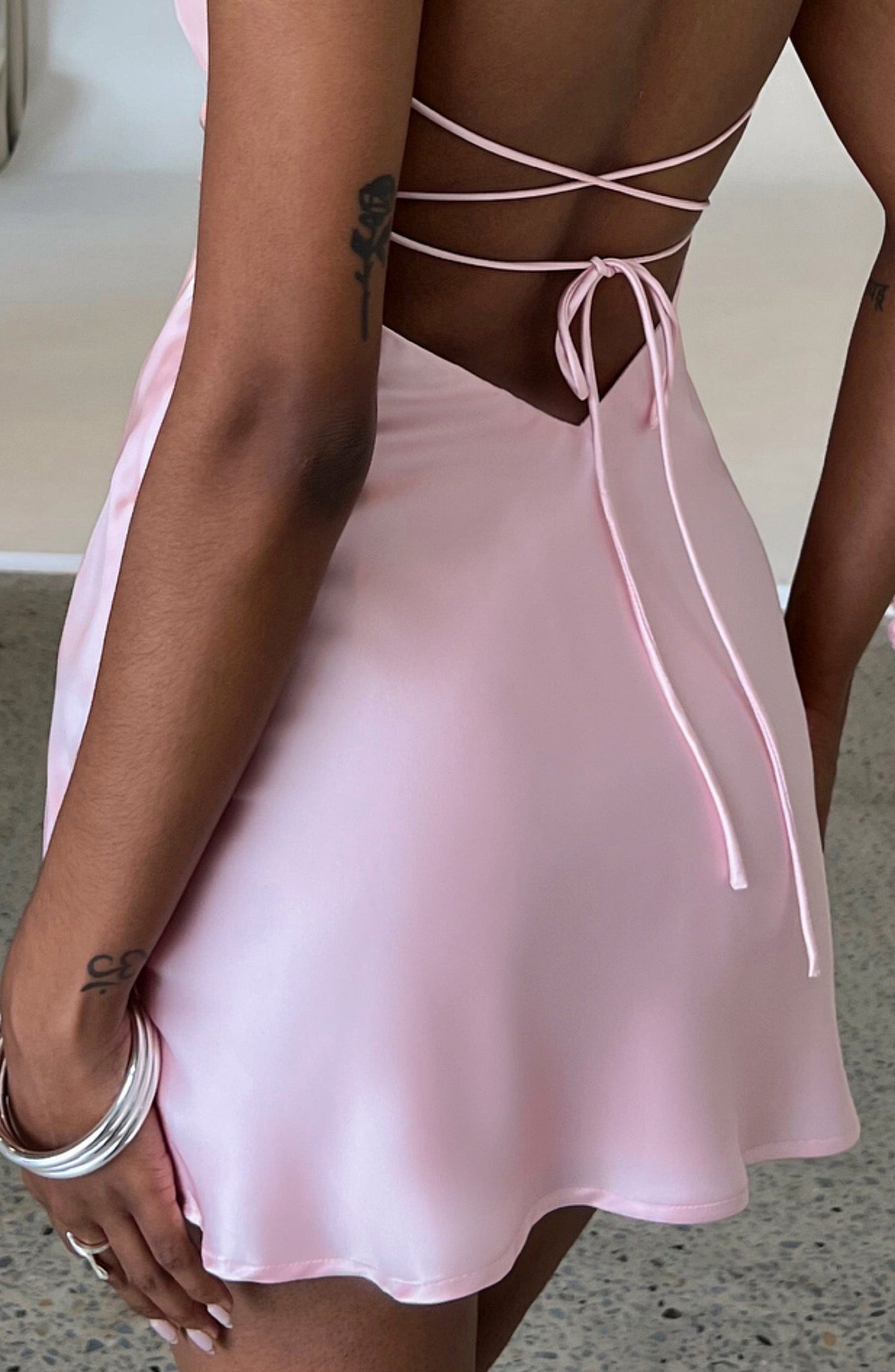 Jhene Mini Dress - Blush