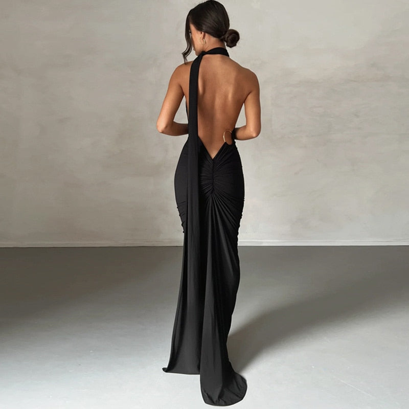 Shai Backless Maxi Dress Elegant