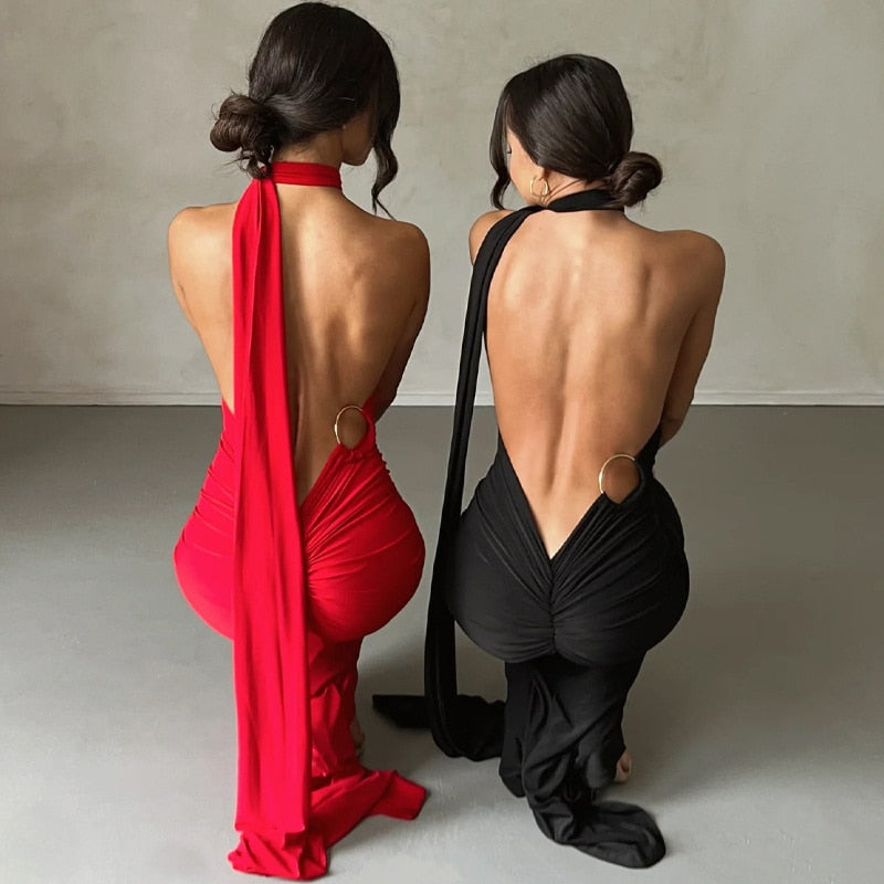 Shai Backless Maxi Dress Elegant