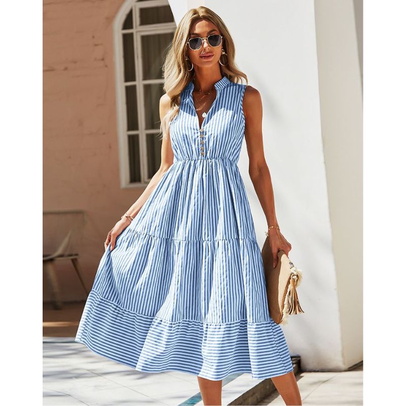 Verity Dress, Summer Dress, Loose Dress, Blue Flowy Dress, Purity Atelier